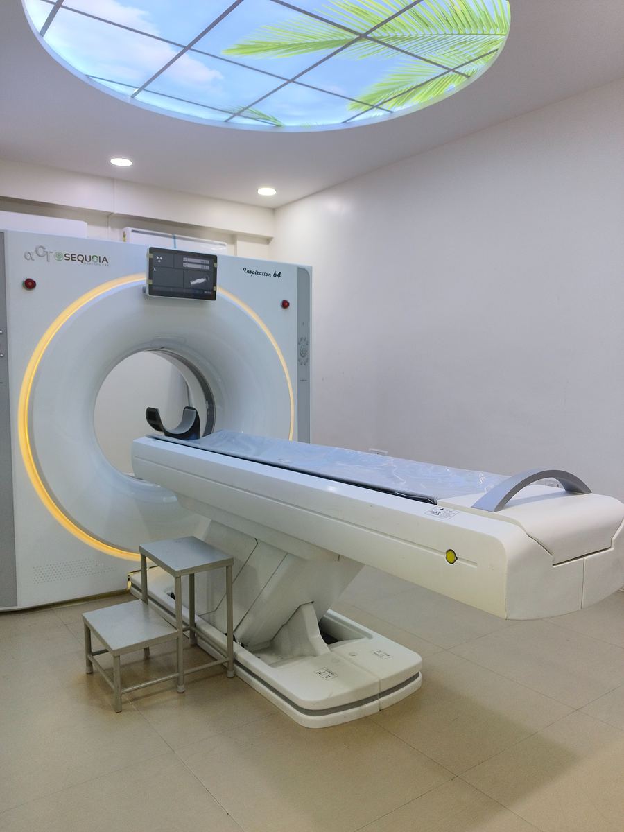 Sequoia Inspiration 64-slice CT scanner at TIDE Diagnostics Bengaluru